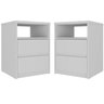 Conjunto com 2 Mesas de Cabeceira Mdf Gales - 1