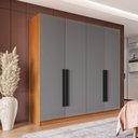 Ver imagem 1 de Guarda Roupa Casal 161,2cm com 4 Portas e 4 Gavetas 240833 Valência Politorno Móveis