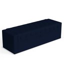 Ver imagem 1 de Calçadeira Báu Casal Padrão Atena 140cm Capitonê Suede Azul Marinho - Desk Design