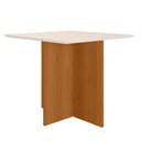 Ver imagem 1 de Mesa de Jantar Helo 4 Lugares Quadrada MDP Off White Poliman Móveis