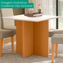 Ver imagem 3 de Mesa de Jantar Helo 4 Lugares Quadrada MDP Off White Poliman Móveis