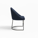Ver imagem 3 de Cadeira Poltrona Estofada Decorativa Lua Premium Azul Marinho