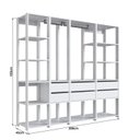 Ver imagem 4 de Guarda Roupa Closet 4 Peças com 2 Cabideiros 6 Gavetas e 11 Nichos Easy