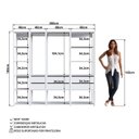 Ver imagem 5 de Guarda Roupa Closet 4 Peças com 2 Cabideiros 6 Gavetas e 11 Nichos Easy Branco