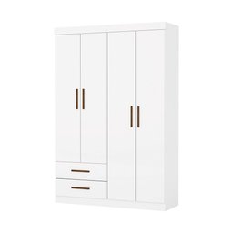 Guarda Roupa Casal Lu 4 Portas 2 Gavetas Carioca Móveis - 2