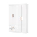 Ver imagem 2 de Guarda Roupa Casal Lu 4 Portas 2 Gavetas Carioca Móveis