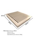 Ver imagem 3 de Cama Queen sob Medida Tt 162cmx200cm 100% Mdf Casa Lar Cor:titânio