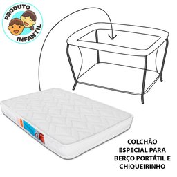 Colchão Berço BF Para Mini Desmontável Chiqueirinho Cercadinho 100x70x6cm -  - 7