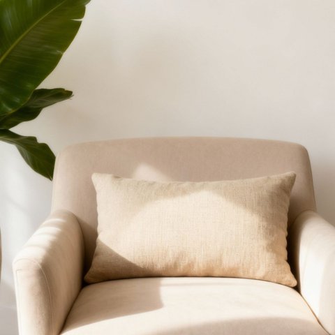 Capa Almofada Retangular Baguete Linho Cores 30x50cm - Bege