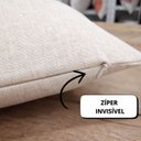 Ver imagem 4 de Capa Almofada Retangular Baguete Linho Cores 30x50cm - Bege