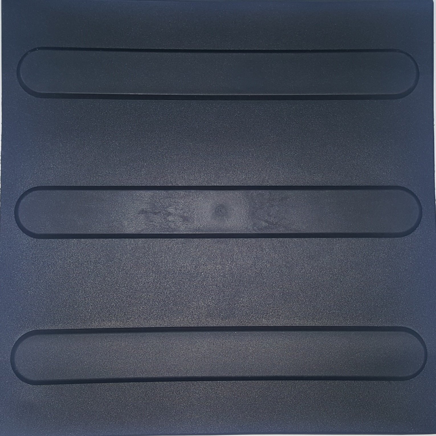 Piso Tátil Direcional Pvc Preto 16peças 25x25cm - 1