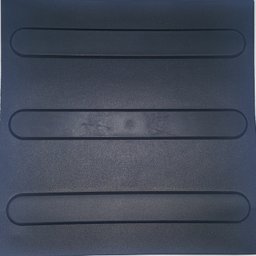 Piso Tátil Direcional Pvc Preto 16peças 25x25cm - 1