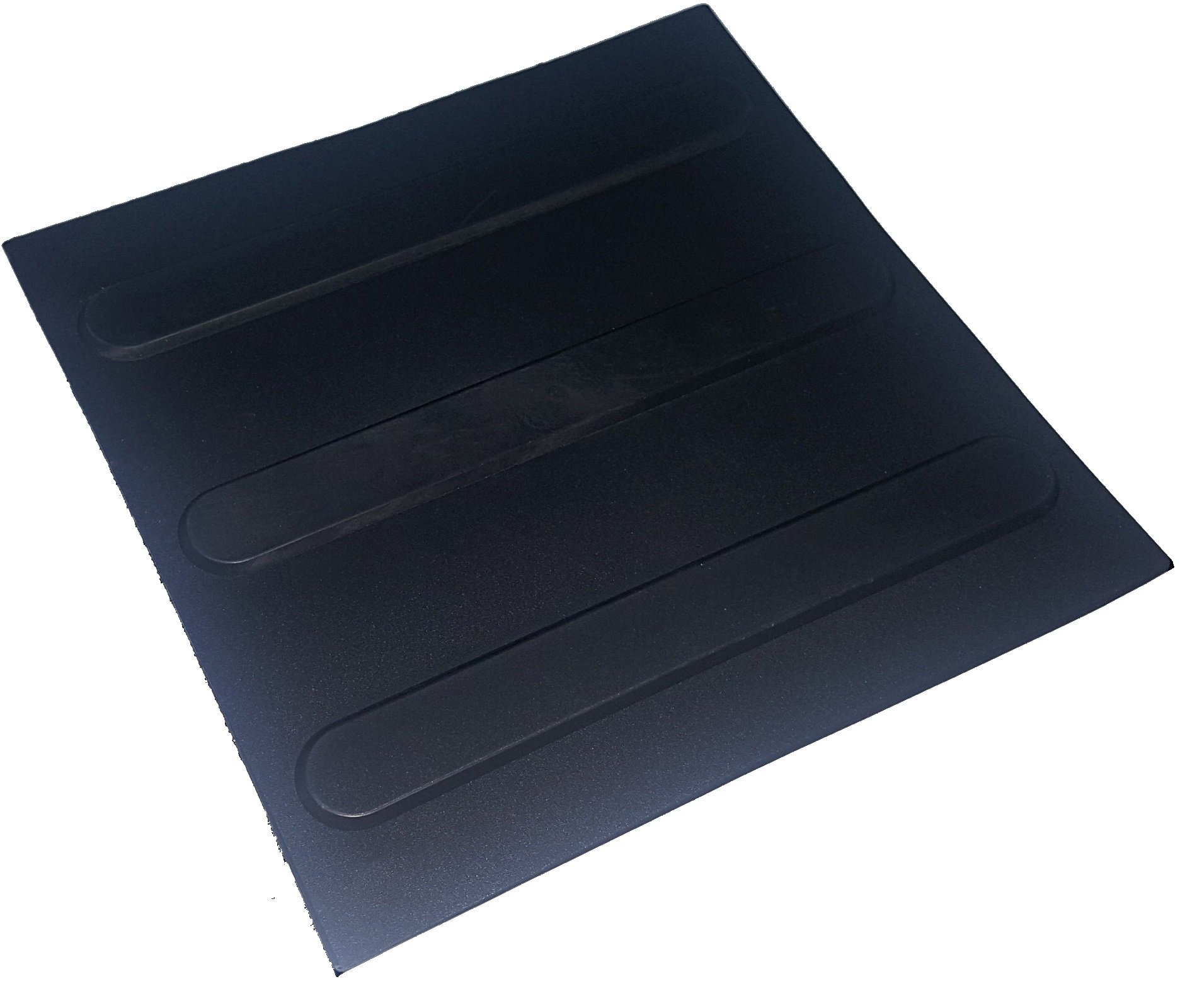 Piso Tátil Direcional Pvc Preto 16peças 25x25cm - 2