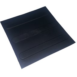 Piso Tátil Direcional Pvc Preto 16peças 25x25cm - 2