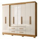 Ver imagem 1 de Guarda Roupa Casal 237cm com Espelho Archi Freijó/off Z17 - Mpozenato