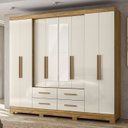 Ver imagem 2 de Guarda Roupa Casal 237cm com Espelho Archi Freijó/off Z17 - Mpozenato