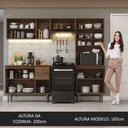 Ver imagem 6 de Armário de Cozinha Compacta 235cm Rustic Gourmet Madesa 01