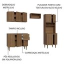 Ver imagem 5 de Armário de Cozinha Compacta 235cm Rustic Gourmet Madesa 01