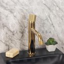 Ver imagem 4 de Torneira Para Banheiro Misturador Monocomando Baixa Jagui Pingoo.casa - Dourado