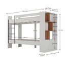 Ver imagem 3 de Beliche Jonava 2 Portas com Estante