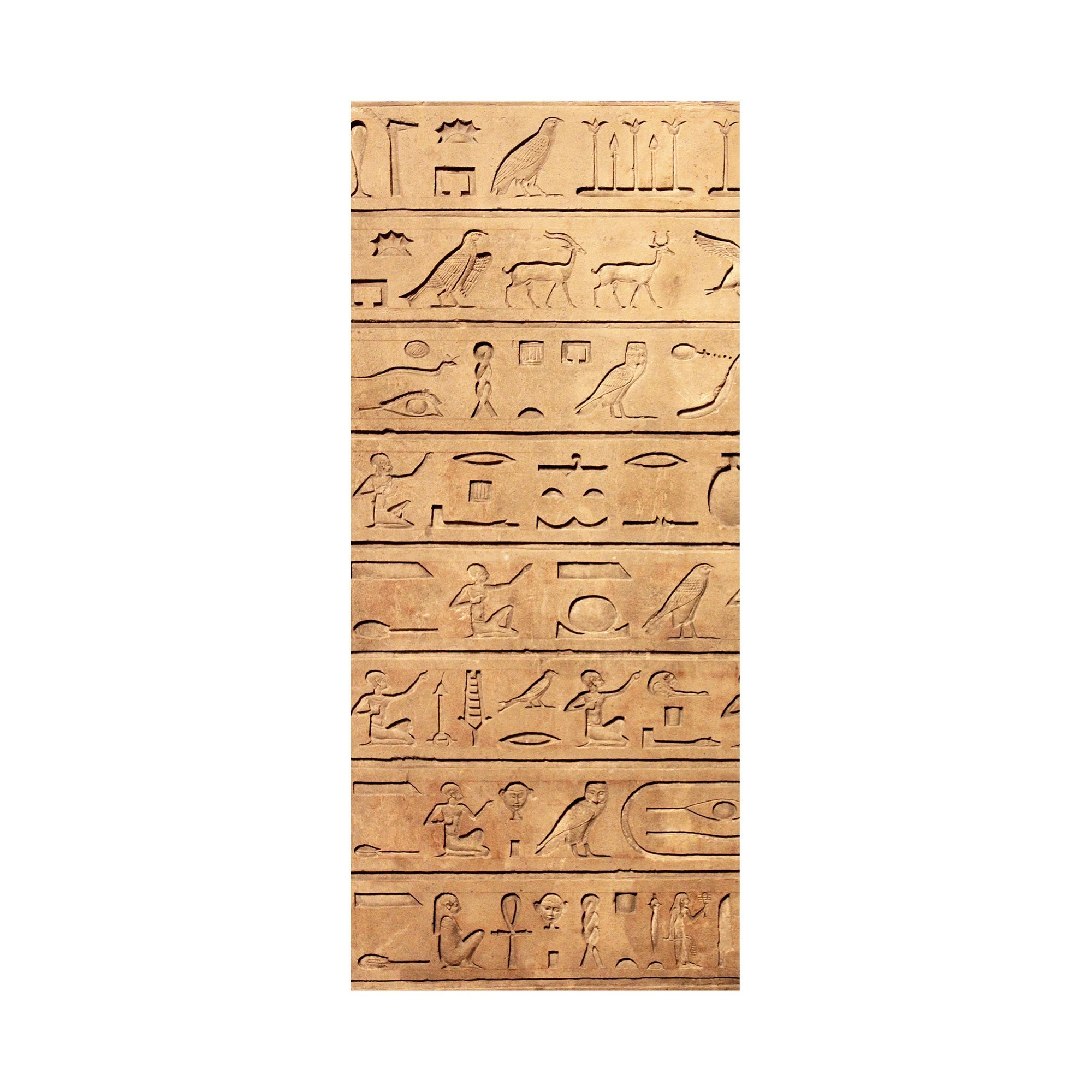 Adesivo Decorativo Porta Hieróglifo Egípcios Egito Antigo