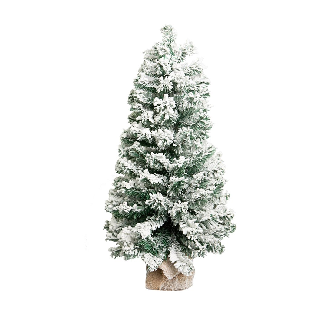 Árvore Nevada na Base de Juta 55 cm | Natal Formosinha - 1
