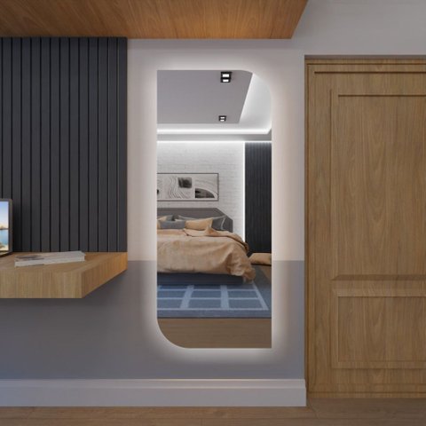 Espelheira 150x40 E24 Polido Sup Par Led Branco Bivolt