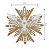 Enfeite de Parede Símbolo Pomba Espirito Santo (30x30)- Branco/mdf Cru - 5