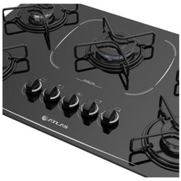 Cooktop Atlas 5 Bocas Agile Up Glass Preto Bvolt - 3