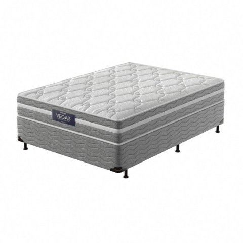 Conjunto Box Mola Ensacada Prodormir Vegas Springs Comfort Casal 138x46cm