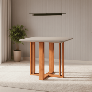 Mesa para Sala de Jantar Quadrada 95cm Flora