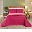 Ver imagem 7 de Cobre Leito Cama Casal 3 peças Colcha 200 fios Dupla Face Colors: Camafeu/ Palha