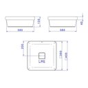 Ver imagem 7 de Cuba de Sobrepor Deca Slim 40x40 Quadrada Sálvia + Válvula + Sifão