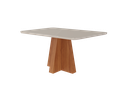 Ver imagem 2 de Mesa para Sala de Jantar 130cm Maite Marrom/Cinamomo/Off White