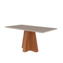 Ver imagem 2 de Mesa para Sala de Jantar 160cm Patricia Marrom/Cinamomo/Off White