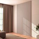 Ver imagem 1 de Painel Ripado em Placa 100% MDF 250x134cm Bege/Fendi Dalla Costa