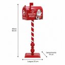Ver imagem 3 de Caixa de Correio Decorativo Natalino Vermelho A80 X L25 X C14