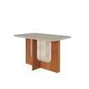 Ver imagem 2 de Mesa para Sala de Jantar 130cm Louise Marrom/Cinamomo/Off White