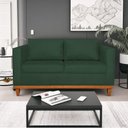 Ver imagem 7 de Kit Sofá 2 e 3 Lugares e 2 Poltronas Europa 180cm Conforto e Elegância Linho Verde