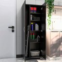 Ver imagem 6 de Armário Multiuso Lavanderia 2 Portas 5 Prateleiras organizador Arezzo