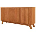 Ver imagem 2 de Buffet Aparador de Sala de Jantar 4 Portas Isa Marrom/Cinamomo
