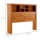 Ver imagem 4 de Cabeceira Casal Box MDF/MDP 156cm Havana Marrom
