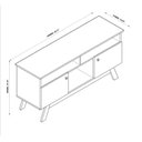 Ver imagem 6 de Rack para TV até 50 Polegadas com 2 Portas Amsterdã 