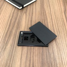 Mesa para Escritório Diretor em L com Porta de Correr e Caixa de Tomada - 15