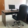 Mesa para Escritório Diretor em L com Porta de Correr e Caixa de Tomada - 16
