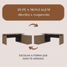 Mesa para Escritório Diretor em L com Porta de Correr e Caixa de Tomada - 6