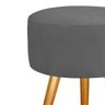 Puff Puf Para Sala De Estar E Quarto Cinza Top 50 Cm Altura - 2