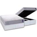 Ver imagem 1 de Conjunto Box Baú Queen: Colchão Espuma Herval D33 / Ag 65 Feelcore + Base Crc Courano White (