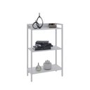 Ver imagem 2 de Estante de Livros Industrial 60CMX104CM 3 Prateleiras Active Yescasa Branco/Chess