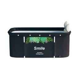 Banheira Ofurô Dobrável Portátil Retangular PVC Com Encosto Inflável Smile VG+ - 4